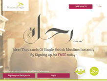 Tablet Screenshot of muslimandsingle.com